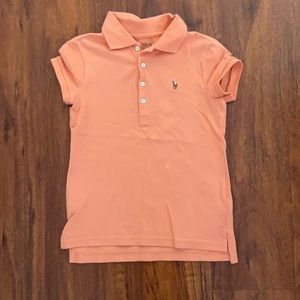 Pol by Ralph Lauren orange  polo shirt. Size 7